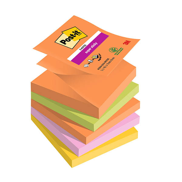 3M Post-it super sticky Z-notes Boost 76 x 76 mm (5 stuks) 425644 - 1
