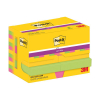 3M Post-it super sticky notes Carnival 47,6 x 47,6 mm (12 stuks)