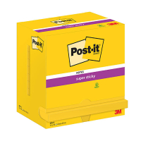 3M Post-it super sticky notes fluogeel 76 x 127 mm (12 stuks) 201019