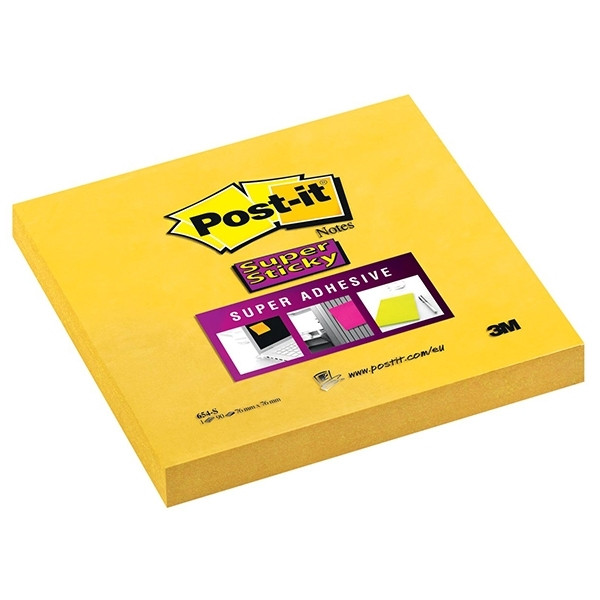 3M Post-it super sticky notes narcisgeel 76 x 76 mm 654-S 201372 - 1