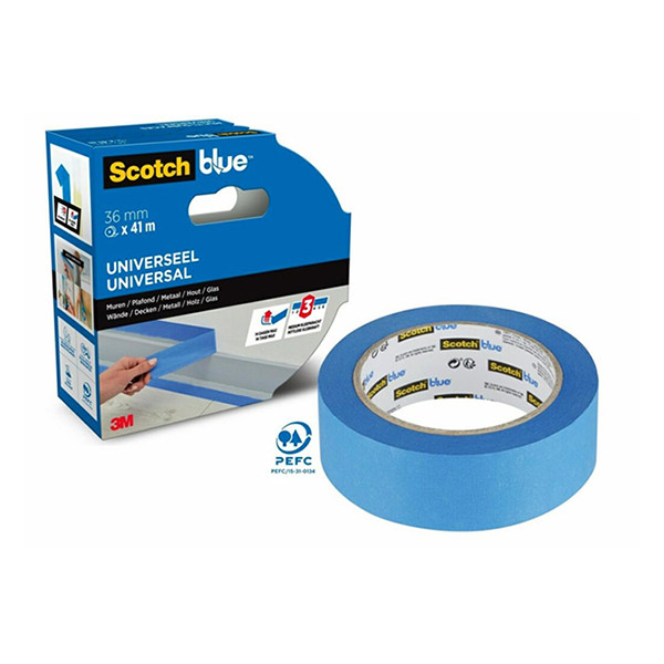 3M ScotchBlue multi-oppervlak schilderstape 36 mm x 41 m 7100289884 280049 - 2