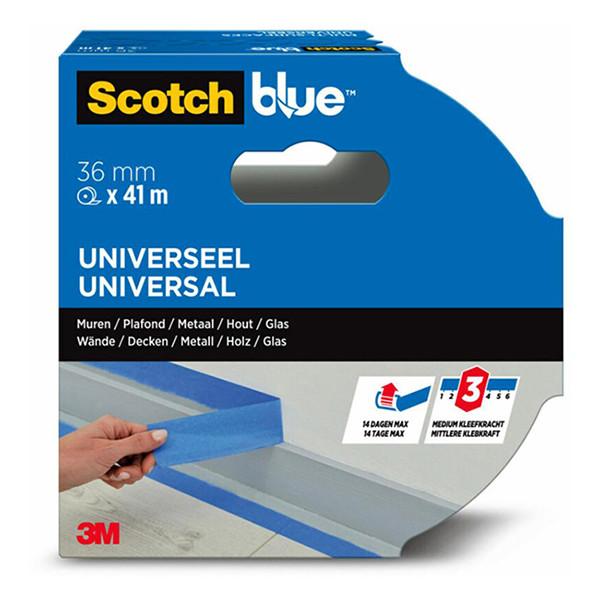 3M ScotchBlue multi-oppervlak schilderstape 36 mm x 41 m 7100289884 280049 - 9