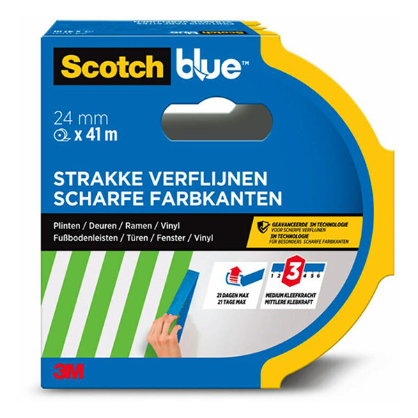 3M ScotchBlue schilderstape voor strakke lijnen 24 mm x 41 m 7100289885 280051 - 9