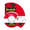 3M Scotch 600 Crystal Clear plakband 19 mm x 15 m + dispenser 201094 - 1