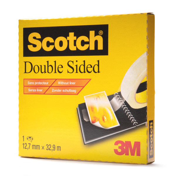 3M Scotch 665 dubbelzijdig tape 12 mm x 33 m 6651233 201432 - 1