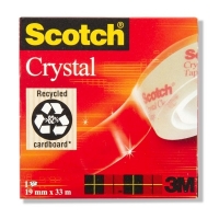 3M Scotch Crystal Clear plakband 19 mm x 33 m 6001933 201262