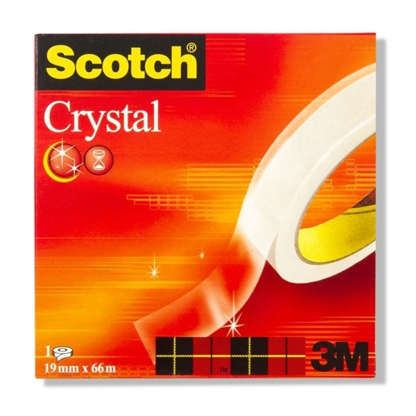 3M Scotch Crystal Clear plakband 19 mm x 66 m 6001966 201264 - 1