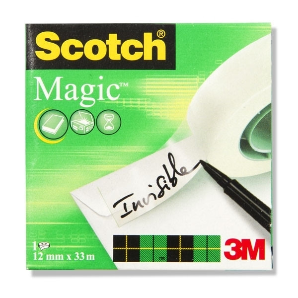 3M Scotch Magic plakband 12 mm x 33 m 8101233 201254 - 1