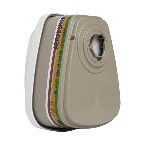 3M combinatiefilter A2B2E2K2Hg-P3 R + Formaldehyde voor de 6000/7000-serie half en volgelaatsmaskers (4 stuks) 49609900 S3M00112 - 1