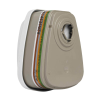 3M combinatiefilter A2B2E2K2Hg-P3 R + Formaldehyde voor de 6000/7000-serie half en volgelaatsmaskers (4 stuks) 49609900 S3M00112