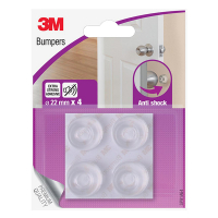 3M zelfklevende deurstopper met anti shock transparant (4 stuks) SP91A64 214523