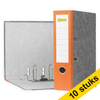 Aanbieding: 10x 123inkt classeur A4 karton oranje 80 mm