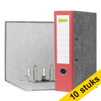 Aanbieding: 10x 123inkt classeur A4 karton rood 80 mm