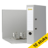 Aanbieding: 10x 123inkt classeur A4 plastic grijs 80 mm