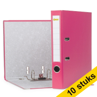 Aanbieding: 10x 123inkt classeur A4 plastic roze 50 mm