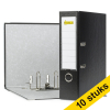 Aanbieding: 10x 123inkt classeur A4 plastic zwart 80 mm