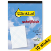 Aanbieding: 10x 123inkt cursusblok A5 geruit 5 mm 70 g/m² 100 vellen