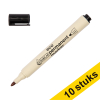 Aanbieding: 10x 123inkt eco permanent marker zwart (1 - 3 mm rond)