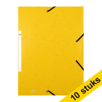 Aanbieding: 10x 123inkt elastomap karton geel A4  301397