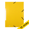 Aanbieding: 10x 123inkt elastomap karton geel A4  301397 - 1