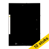Aanbieding: 10x 123inkt elastomap karton zwart A4  301393