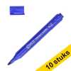 Aanbieding: 10x 123inkt flipchartmarker blauw (1 - 5 mm beitel) 303311 - 1