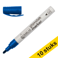 Aanbieding: 10x 123inkt glanslakmarker blauw (1 - 3 mm rond)  300858