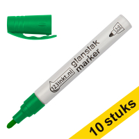 Aanbieding: 10x 123inkt glanslakmarker groen (1 - 3 mm rond)  300859