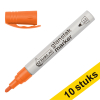 Aanbieding: 10x 123inkt glanslakmarker oranje (1 - 3 mm rond) 300861 - 1