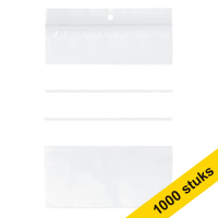 Aanbieding: 10x 123inkt gripzak met schrijfvlak 120 mm x 180 mm (100 stuks)  300766