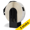 Aanbieding: 10x 123inkt huismerk vervangt Brother DK-11204 multifunctioneel label 653062 - 1