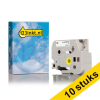 Aanbieding: 10x 123inkt huismerk vervangt Brother TZe-N251 tape zwart op wit 24 mm 650839 - 1