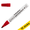 Aanbieding: 10x 123inkt industriële permanent marker rood (1,5 - 3 mm rond)