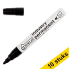 Aanbieding: 10x 123inkt industriële permanent marker zwart (1,5 - 3 mm rond)