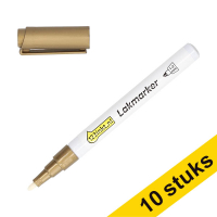 Aanbieding: 10x 123inkt lakmarker goud (1 - 2 mm rond) 303319
