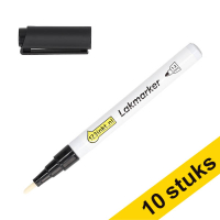 Aanbieding: 10x 123inkt lakmarker zwart (1 - 2 mm rond) 303317