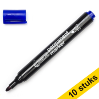 Aanbieding: 10x 123inkt permanent marker blauw (1-3 mm rond)