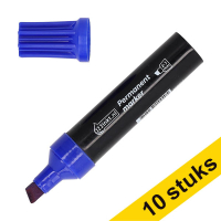 Aanbieding: 10x 123inkt permanent marker blauw (2 - 7 beitel) 303315