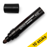 Aanbieding: 10x 123inkt permanent marker zwart (3 - 7 mm rond)  300865