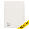 Aanbieding: 10x 123inkt plastic indexen A4 wit met 20 tabs A-Z (23-gaats)