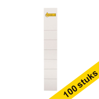 Aanbieding: 10x 123inkt rugetiketten karton smal 30 x 186 mm (10 stuks)