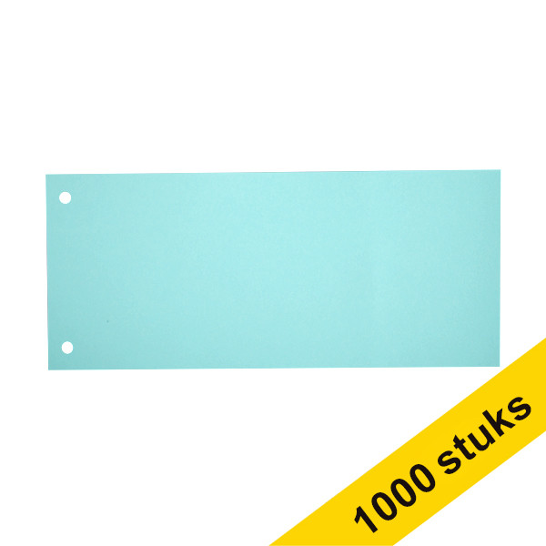 Aanbieding: 10x 123inkt scheidingsstrook 105 x 240 mm blauw (100 stuks) 301771 - 1