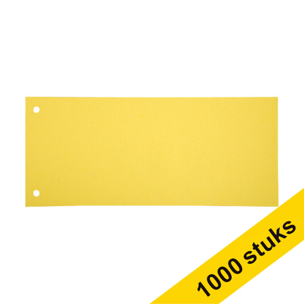 Aanbieding: 10x 123inkt scheidingsstrook 105 x 240 mm geel (100 stuks) 301772 - 1