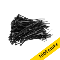 Aanbieding: 10x 123inkt tiewrap 100 x 2,5 mm zwart (100 stuks)