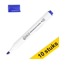 Aanbieding: 10x 123inkt whiteboard marker blauw (1 - 5 mm beitel) 303307
