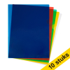 Aanbieding: 10x 123inkt zichtmap assorti transparant A4 120 micron (10 stuks)