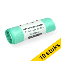 Aanbieding: 10x 123schoon vuilniszakken groen 25 liter (20 stuks) SDR00516