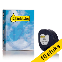 Aanbieding: 10x Dymo S0721530 / 12267 plastic tape transparant 12 mm (123inkt huismerk)