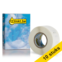 Aanbieding: 10x Dymo S0722440/99015 grote multifunctionele etiketten (123inkt huismerk) nieuwe versie 650896