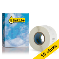Aanbieding: 10x Dymo S0722530 / 11353 multifunctionele etiketten (123inkt huismerk) nieuwe versie 650893